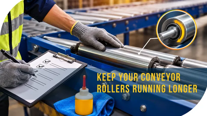 Roller maintenance and inspection of conveyor rollers