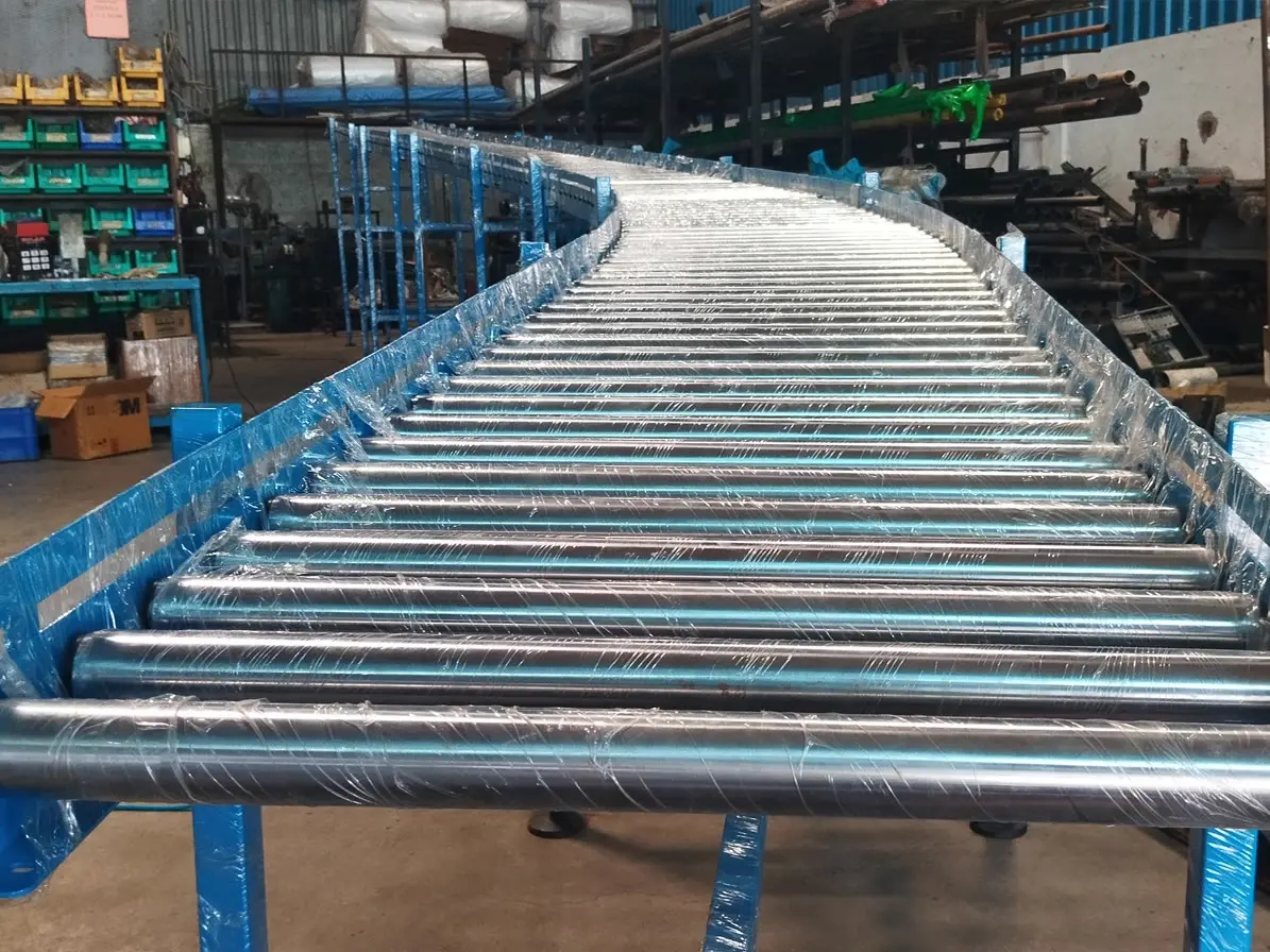 Warehouse Operations Gravity Roller Lines